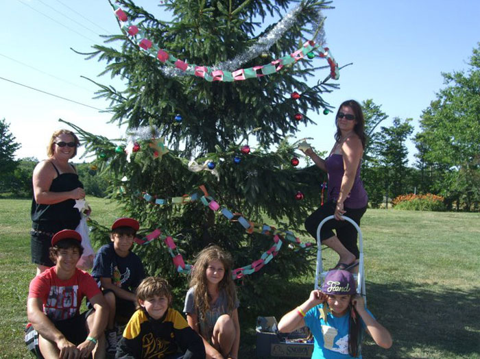 Christmas in July - Tree Decorating