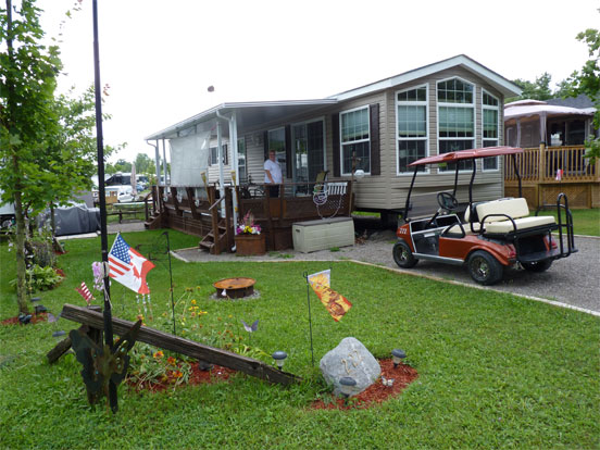 Seasonal trailer and golf cart