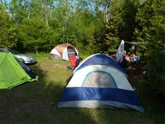 Tenting campsite