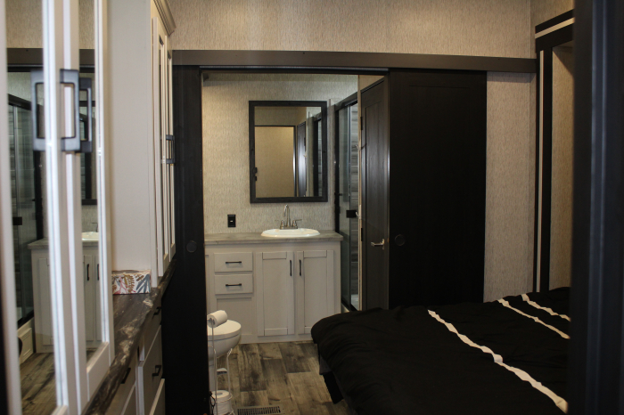 2023 Hampton Walk in Bathroom Double Sinks Large Shower  off of Bedroom